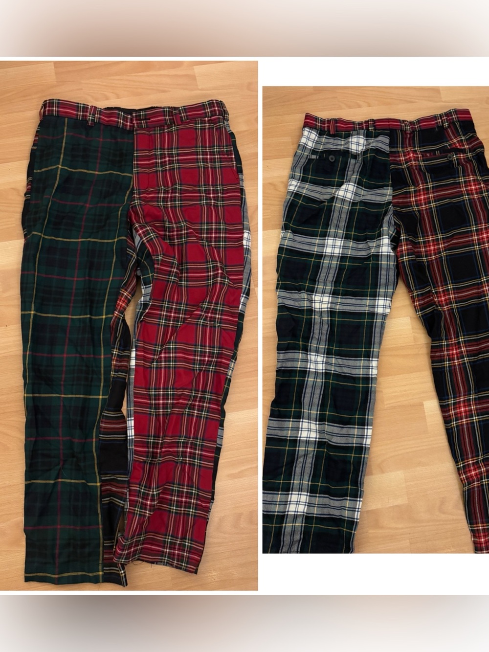 Brooks Brothers Plaid Patchwork Joggers